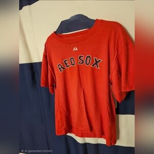 Boston Red Sox Ellsbury #46 Majestic MLB Graphic T-Shirt Red Large